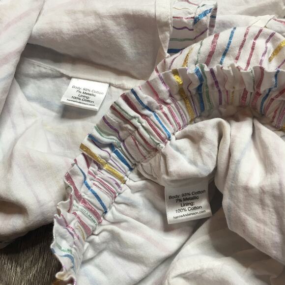 Hannah Anderson Baby Girl Coordinates Pinstripes Multicolor Outfit Set 90/3T - Picture 6 of 7